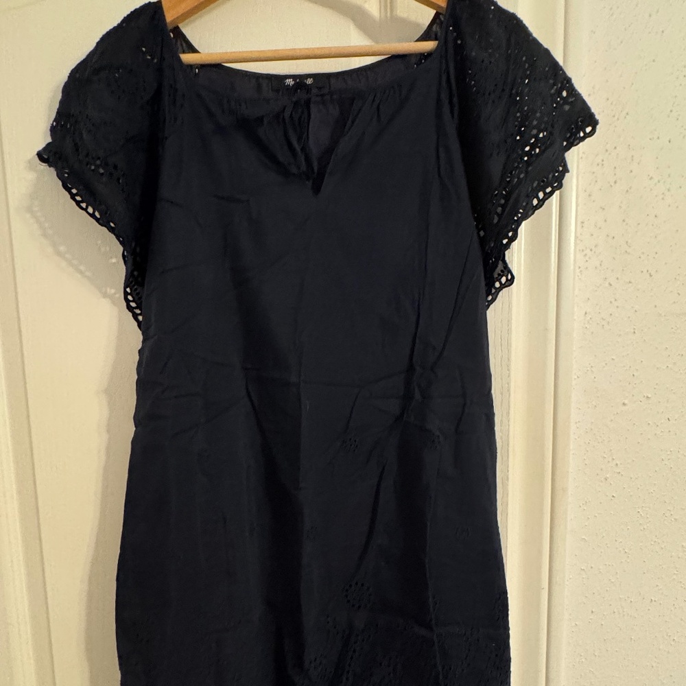 Madewell Navy Blue Lace Dress